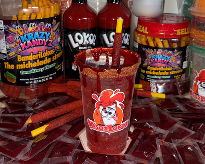 Vasoz Lokoz Starter Kit -  Chelada Mix| Tamarindo straw | 24oz SINGLE Cup